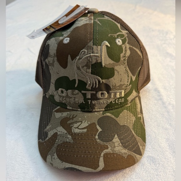 NWT Drake Camo Mesh Back Turkey Hunting Ol' Tom Logo Cap - Picture 1 of 7